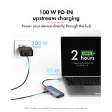 ICY BOX 5-in-1 Travel DockingStation met off-screen button Grijs