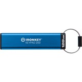 Kingston IronKey Keypad 200 128 GB usb-stick IKKP200/128GB, USB-A 3.2 Gen 1