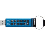 Kingston IronKey Keypad 200 128 GB usb-stick IKKP200/128GB, USB-A 3.2 Gen 1