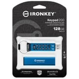Kingston IronKey Keypad 200 128 GB usb-stick IKKP200/128GB, USB-A 3.2 Gen 1
