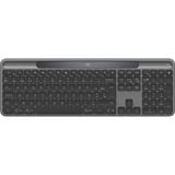 Logitech Signature Slim Solar+, toetsenbord Donkergrijs, BE Lay-out