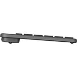 Logitech Signature Slim Solar+, toetsenbord Donkergrijs, BE Lay-out