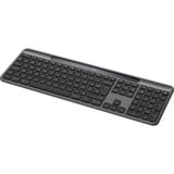 Logitech Signature Slim Solar+, toetsenbord Donkergrijs, BE Lay-out