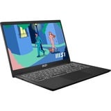 MSI Modern 15 (B12M-415BE) 15.6" laptop Zwart | Core i5-1235U | Iris Xe Graphics | 8 GB | 512 GB SSD
