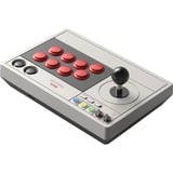 8BitDo Arcade Stick joystick Grijs, Switch 1, Switch 2, Pc, Bluetooth / 2.4G / USB-C
