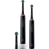 Braun Oral-B Pro 3 3900 Black Edition elektrische tandenborstel Zwart, 2 stuks
