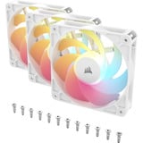 Corsair RS120-R ARGB 120mm PWM Reverse Fans Triple Pack case fan Wit, 3 Pack, Reverse, 120 mm