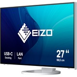 EIZO EV2795-WT 27" gaming monitor Wit, HDMI, DisplayPort, 3x USB-A 3.2 (5 Gbit/s), USB-B, 2x USB-C 3.2 (5 Gbit/s), RJ-45