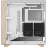 Fractal Design Summit Chalk White Solid midi tower behuizing Wit/houtkleur | 2x USB-A | 1x USB-C