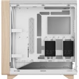 Fractal Design Summit Chalk White Solid midi tower behuizing Wit/houtkleur | 2x USB-A | 1x USB-C