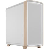 Fractal Design Summit Chalk White Solid midi tower behuizing Wit/houtkleur | 2x USB-A | 1x USB-C
