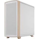 Fractal Design Summit Chalk White Solid midi tower behuizing Wit/houtkleur | 2x USB-A | 1x USB-C