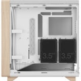 Fractal Design Summit Chalk White Solid midi tower behuizing Wit/houtkleur | 2x USB-A | 1x USB-C