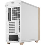 Fractal Design Summit Chalk White Solid midi tower behuizing Wit/houtkleur | 2x USB-A | 1x USB-C