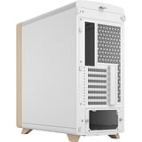 Fractal Design Summit Chalk White Solid midi tower behuizing Wit/houtkleur | 2x USB-A | 1x USB-C