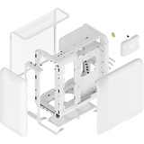 HYTE HYTE X50 Mesh White midi tower behuizing Wit | 2x USB-A | 1x USB-C