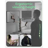 ICY BOX IB-MS622-T monitorarm Zwart