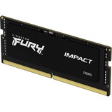 Kingston FURY Impact 16 GB DDR5-5600 (1x 16 GB) laptopgeheugen Zwart, KF556S40IB-16, SO-DIMM