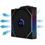 Lian Li UNI FAN TL 120 LCD Wireless Reverse Blade RGB case fan Zwart, 120 x 124 x 28 mm, PWM, 1x 9-pin USB