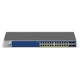 Netgear 24-poorts Gigabit PoE+ Smart Switch met 4 SFP+ poorten Grijs, 10G,Smart Managed