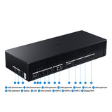 SAMSUNG Odyssey Ark G97NC 55" 4K UHD curved gaming monitor Zwart, 3x HDMI, DisplayPort, 2x USB-A, 2x USB-B, 2x USB-C, Wi-Fi 5, BT, RJ-45, 165 Hz