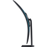 Samsung Odyssey Ark G97NC 55" 4K UHD curved gaming monitor Zwart, 3x HDMI, DisplayPort, 2x USB-A, 2x USB-B, 2x USB-C, Wi-Fi 5, BT, RJ-45, 165 Hz