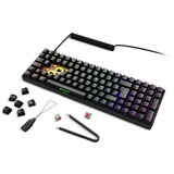 Sharkoon SKILLER SGK50 S2 RGB mechanisch gaming toetsenbord Zwart, BE lay-out (AZERTY), Gateron Red, 96%, Hot-swappable