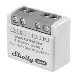 Shelly EM Mini Gen4 energiebesparing Grijs, Wi-Fi, Bluetooth, Zigbee