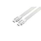 Sitecom USB-C Full Feature platte kabel Wit, 1 meter