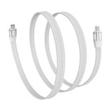 Sitecom USB-C Full Feature platte kabel Wit, 1 meter