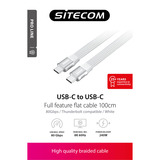 Sitecom USB-C naar USB-C Full Feature-kabel, 100 cm Wit