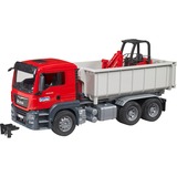 bruder MAN TGS met rolcontainer en Schäffer compacte lader 03767 Modelvoertuig 03767