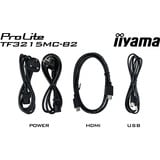 iiyama ProLite TF3215MC-B2 38" touchscreen monitor Zwart, HDMI, DisplayPort, VGA, USB-B