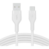 Belkin BOOSTCHARGE Flex USB-A/USB-C-kabel Wit, 1 meter