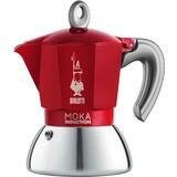 Bialetti Moka Induction 6946 espressomachine Rood/zilver, 6-kops