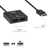 Club 3D 2-in-1 bidirectionele DisplayPort switch Zwart, 8K