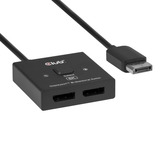 Club 3D DisplayPort 2-in-1 bidirectionele 8K switch displayport switch Zwart