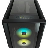 Corsair iCUE 5000X RGB midi tower behuizing Zwart | 2x USB-A | 1x USB-C | RGB | Tempered Glass