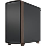 Fractal Design Summit Black Solid midi tower behuizing Zwart/houtkleur | 2x USB-A | 1x USB-C