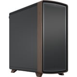 Fractal Design Summit Black Solid midi tower behuizing Zwart/houtkleur | 2x USB-A | 1x USB-C