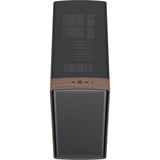 Fractal Design Summit Black Solid midi tower behuizing Zwart/houtkleur | 2x USB-A | 1x USB-C
