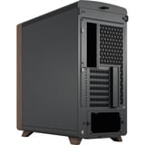 Fractal Design Summit Black Solid midi tower behuizing Zwart/houtkleur | 2x USB-A | 1x USB-C