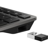 HP 720 draadloos toetsenbord en muis desktopset Zwart, BE lay-out (AZERTY), 100%, 1600 dpi - 4000 dpi
