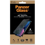PanzerGlass iPhone 13/13 Pro - Black - Privacy beschermfolie Zwart/zwart
