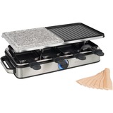 Princess 162635 Raclette 8 Stone and Grill Deluxe gourmetstel Roestvrij staal