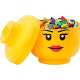 Room Copenhagen LEGO opberghoofd Girl opbergdoos Geel, maat L