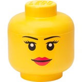 Room Copenhagen R.C. LEGO Storage Head Girl        large opbergdoos Geel