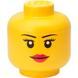 Room Copenhagen R.C. LEGO Storage Head Girl large opbergdoos Geel