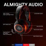 SteelSeries Arctis Nova 3 wired over-ear gaming headset Zwart, Pc, PlayStation 5, Nintendo Switch