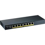 Zyxel 8-port GbE Smart Managed PoE switch Zwart